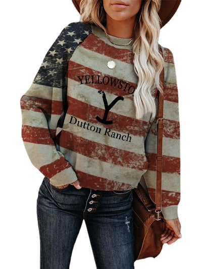 Sudadera Estampada Yellowstone Rancho Dutton para Mujer - Image 10