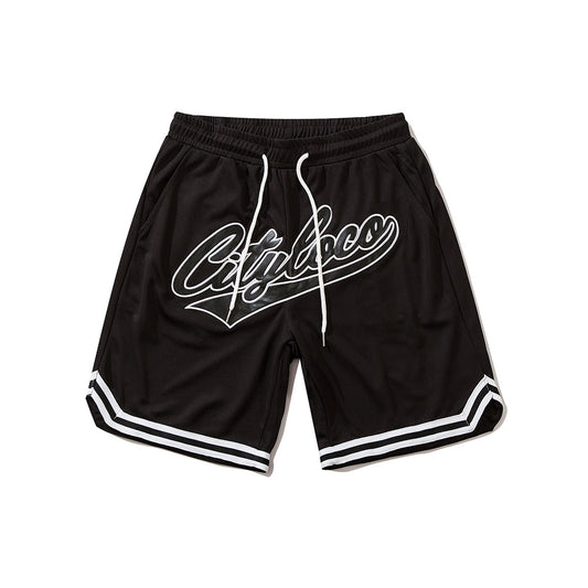 Shorts Casuales con Bordado de Letras