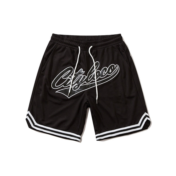 Shorts Casuales con Bordado de Letras