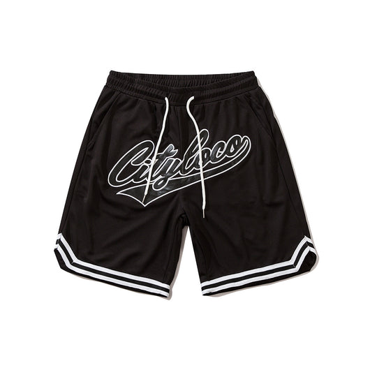 Shorts Casuales con Bordado de Letras