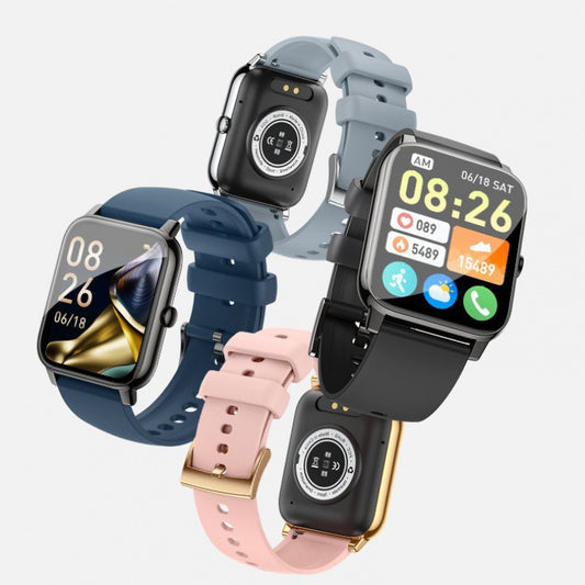 Reloj Inteligente P90 con Pantalla Cuadrada 185, Llamadas Bluetooth y Monitoreo de Salud