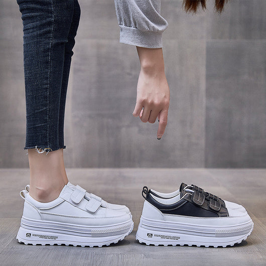 Zapatillas Blancas Plataforma Gruesa para Primavera y Otoño - Image 5