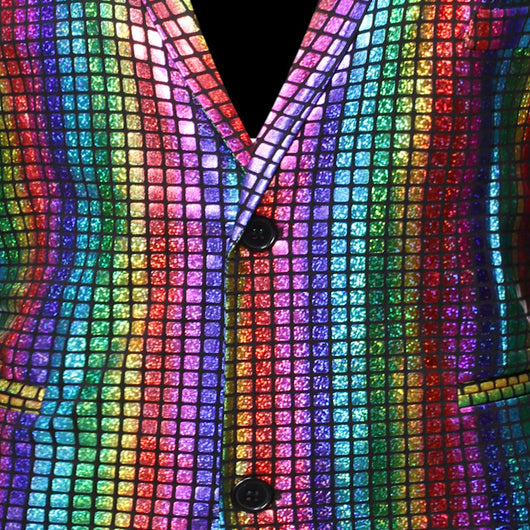 Conjunto de Pantalones Cuadros Arcoíris con Efecto Bronceado - Image 10