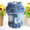 Ropa para Mascotas Denim con Flecos Rotos