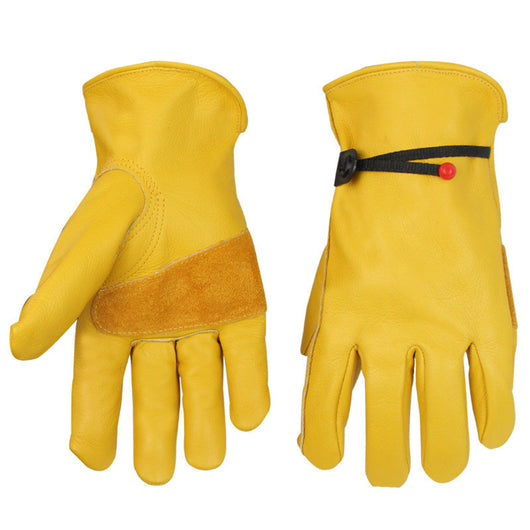 Guantes de Cuero Flor de Vaca para Soldadura y Jardinería - Protección Térmica Profesional