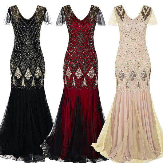 Vestido de Fiesta Talla Grande con Lentejuelas Estilo Vintage - Image 13