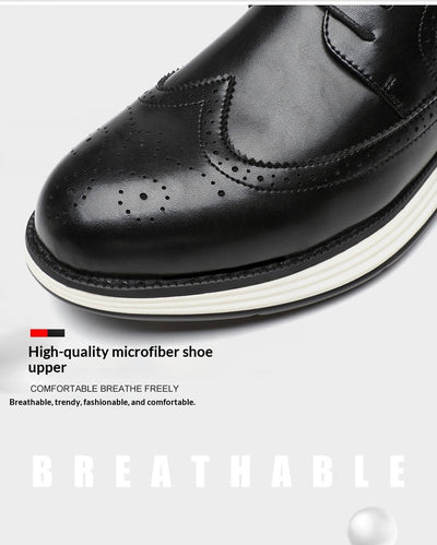 Zapatos de Cuero Ejecutivos para Hombre con Suela Gruesa Ultra Confortable - Image 10