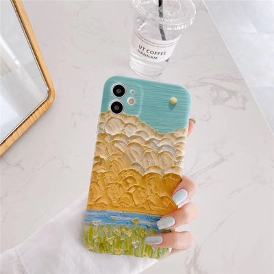 Funda para Teléfono con Diseño de Margaritas al Óleo - Image 10