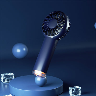Ventilador Portátil Mini Recargable con Luz LED Integrada