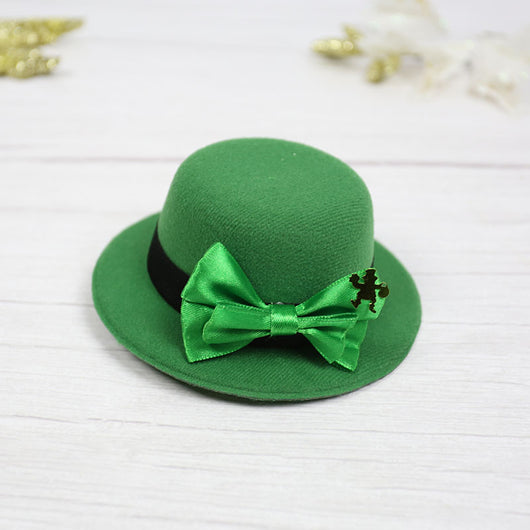 Sombrero de Copa Verde con Trébol para Festivales Irlandeses - Image 8
