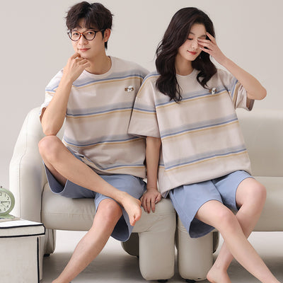 Pijama Corto Holgado para Pareja - Shorts Cómodos de Verano - Image 20