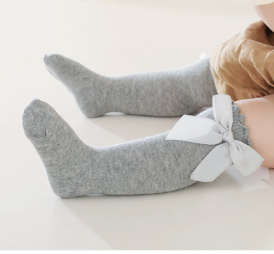 Calcetines Largos para Bebé con Moño Grande y Puño Sin Presión - Image 23