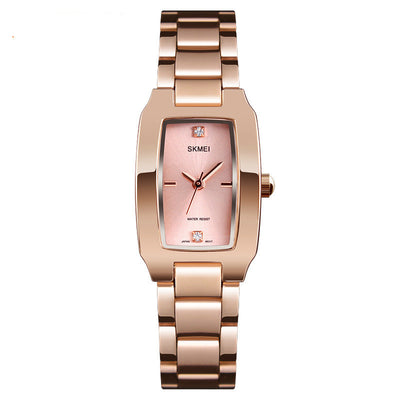 Reloj Elegante para Mujer con Diamantes y Correa de Acero Dorado - Image 4
