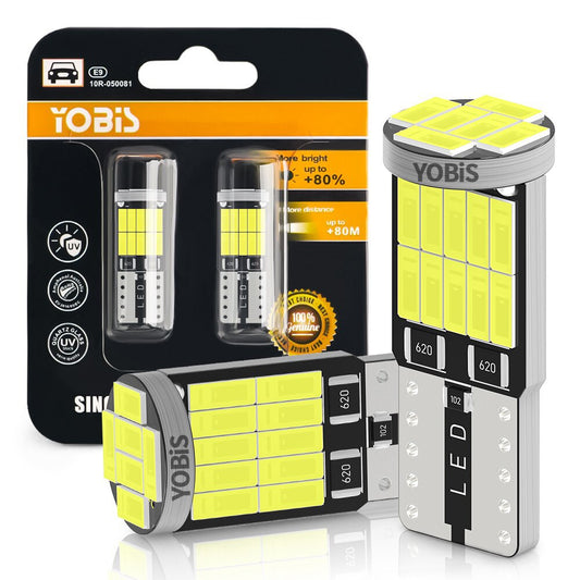 Luz LED Frontal T10 26 SMD 4014 - Iluminación de Ancho Decodificable