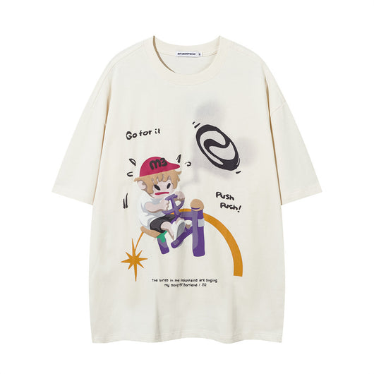Camiseta de Algodón Estampada de Manga Corta para Hombre - Image 20