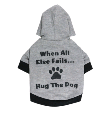 Ropa para Perros - Playera con Gorro Estampado Hug The Dog - Image 5