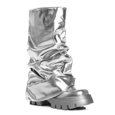 Botas Mujer de Caña Redonda con Base Reforzada y Pliegues - Image 10