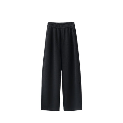 Pantalones de Lana Rectos Térmicos Talle Alto Slim Otoño Invierno - Image 3