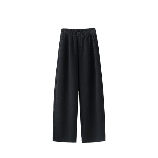 Pantalones de Lana Rectos Térmicos Talle Alto Slim Otoño Invierno - Image 3