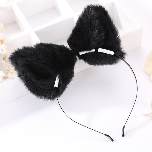 Diadema de Orejas de Gato Suave y Esponjosa - Image 5