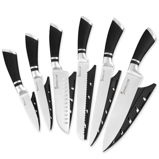 Juego de 6 Cuchillos de Cocina Profesional