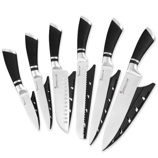 Juego de 6 Cuchillos de Cocina Profesional