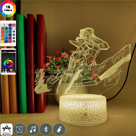 Lámpara 3D LED Ashe - Iluminación Nocturna Heroica - Image 14