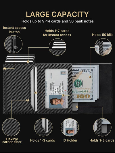 Billetera Inteligente Ultra Delgada con Sujetador de Tarjetas - Image 17