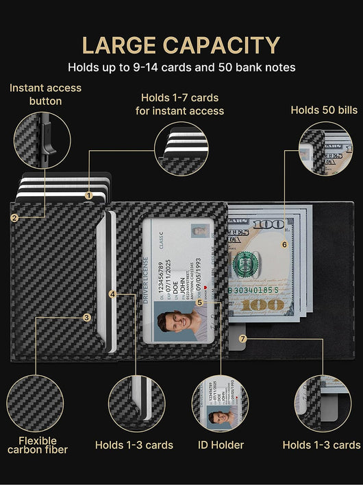 Billetera Inteligente Ultra Delgada con Sujetador de Tarjetas - Image 17