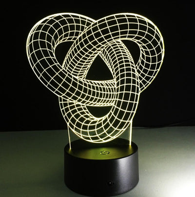 Lámpara LED Holográfica 3D Knot 2 - Ilusión Óptica Interactiva - Image 4