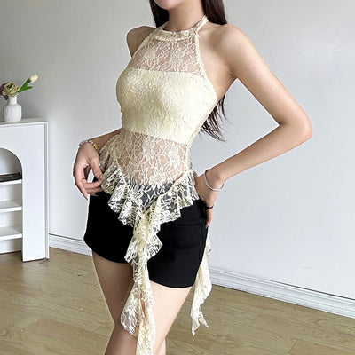 Chaleco Cuello Halter Pure Desire con Bordes Irregulares - Image 10