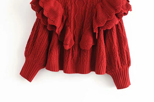 Suéter de Cuello Alto Superpuesto para Mujer - Image 4