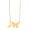 Butterfly pendant letter necklace I