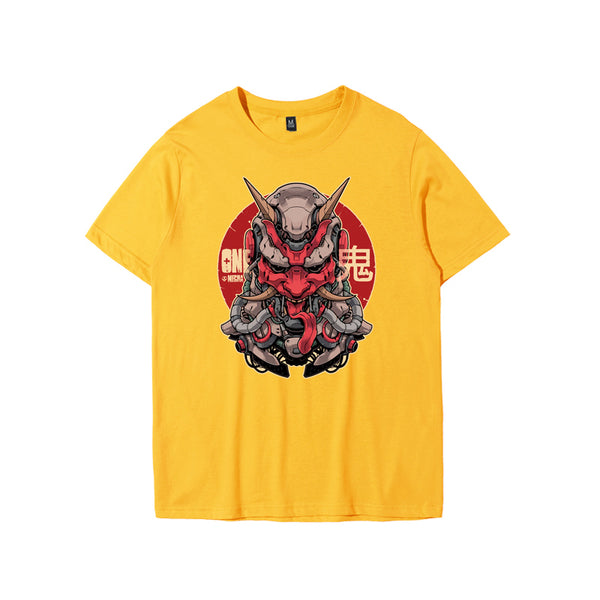 Playera Casual Ghost King con Estampado Gráfico