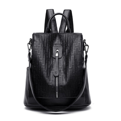 Mochila Antirrobo de Cuero para Mujer - Multifuncional y Segura - Image 9