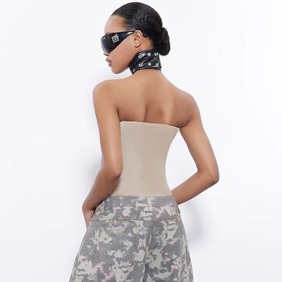 Chaleco Estampado con Letras sin Tirantes para Mujer - Image 9