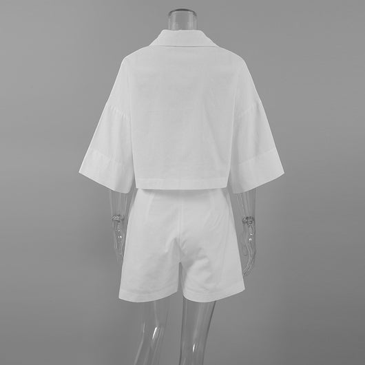 Conjunto de Verano Mujer: Blusa Manga Corta y Shorts - Image 11