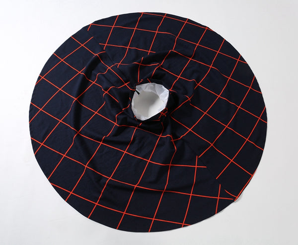 Falda Plisada Cuadrille Retro - Corte A Versátil