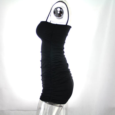 Vestido de Club Plisado con Escote Cruzado - Image 47