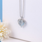 Custom heart necklace Plateado