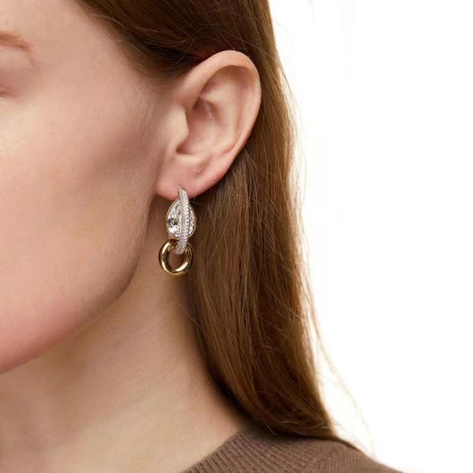 Aretes de Diseño Exclusivo Lujo Minimalista con Microincrustaciones - Image 8