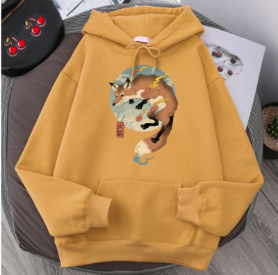 Sudadera Hoodie Estampada de Forro Polar para Hombre - Talla Grande - Image 11