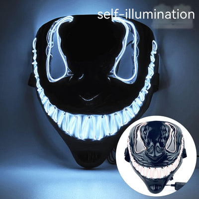 Máscara LED Luminosa de Horror para Fiestas de Baile Halloween - Image 12