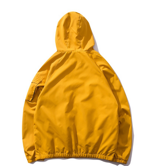 Chaqueta Cortavientos con Capucha y Bolsillos de Herramientas - Image 9