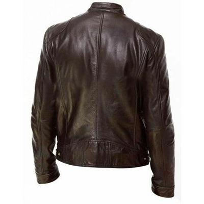 Chaqueta de Cuero PU Ajustada - Estilo Urbano Moderno - Image 4
