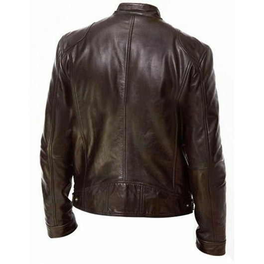 Chaqueta de Cuero PU Ajustada - Estilo Urbano Moderno - Image 4