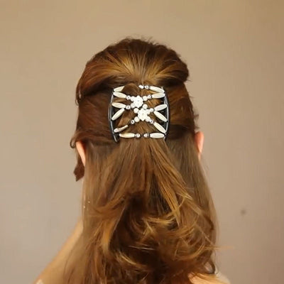 Pasador Rizador de Perlas con Hilo para Cabello - Image 3