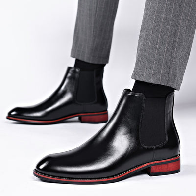 Botas Chelsea para Hombre Otoño Respirables Punta Afilada - Image 4