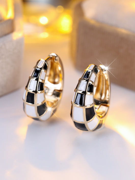Aretes Tipo Cuff Cuadros Franceses Clásicos y Modernos - Image 8