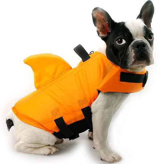 Chaleco Salvavidas para Perros Diseño Tiburón - Protección Acuática Verano